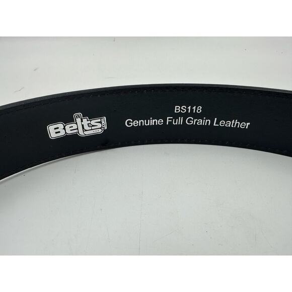 BS118 Genuine Full Grain Western Floral Engraved Tooled Leather Belt Strap Sz 46 - Picture 4 of 4